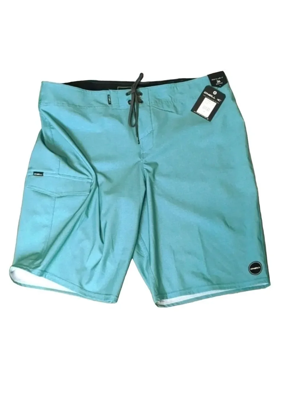 O'neill aqua bluish green board shorts size 30